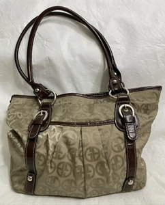 Bolso de hombro Giani Bernini Circle Signature beige marrón - Imagen 1 de 8