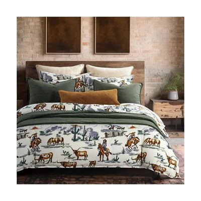 Paseo Road by HiEnd Accents Ranch Life Western Bedding 3 Piece King Duvet Cov... - Image 1 of 4