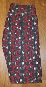NWOT LULAROE ONE SIZE OWLS VEST SWEATERS ON DARK RED - Picture 1 of 3