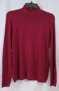 Chico's Pullover Addison Mock Nackenpullover feinstrickig Messgerät Weinbeere 1 S Neu - Bild 1 von 6
