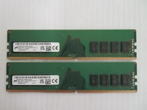 Micron 16GB (2x8GB) 1Rx8 PC4-3200AA DDR4 Desktop RAM Kit MTA8ATF1G64AZ-3G2J1 - Afbeelding 1 van 2