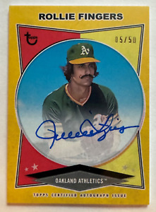 Rollie Fingers 2023 Topps Brooklyn Collection On Card Auto /50 Oakland A's