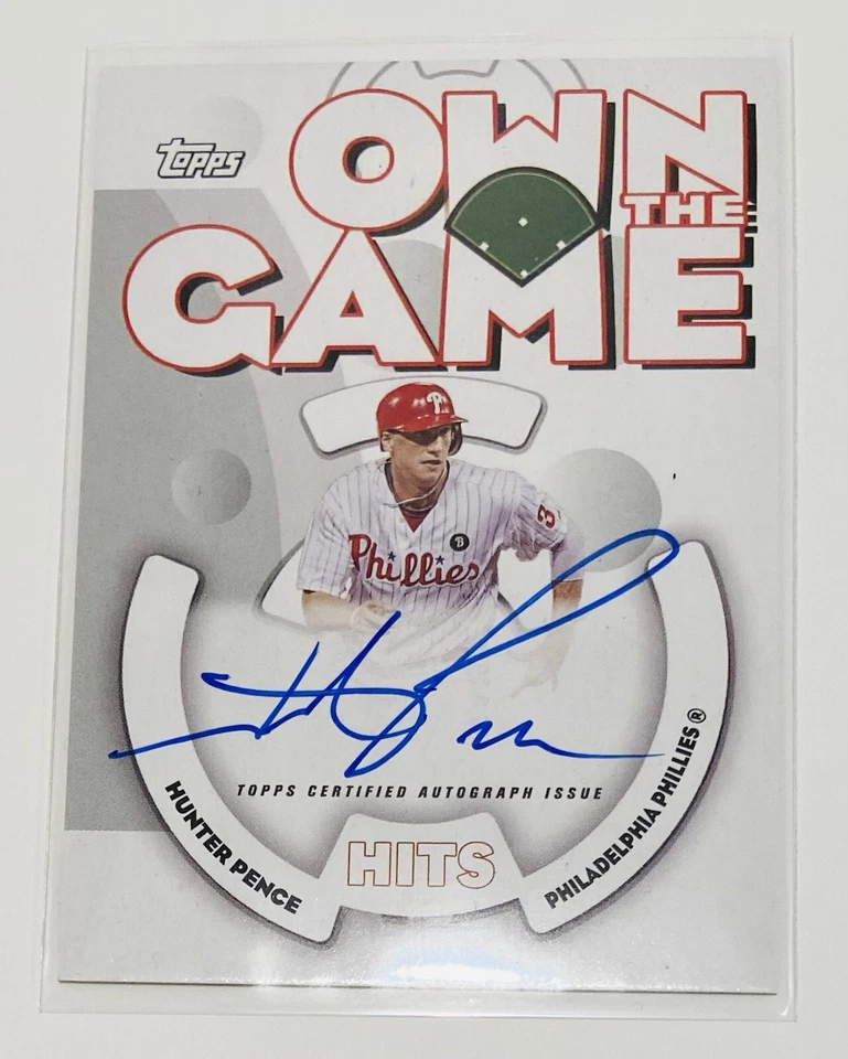 2024 Topps Archives Own The Game Auto Hunter Pence #060GA-HP MLB Phillies - Image 1 of 2