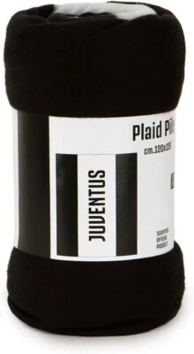 Juventus FC Plaid Pile Ufficiale Misura 120x150cm Poliestere BiancoNero