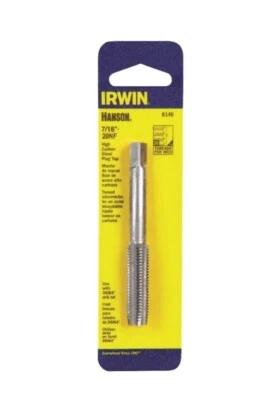 Irwin 8140 Hanson High Carbon Steel SAE Fraction Tap 7/16 in.-20NF 1 pc - Image 1 of 3