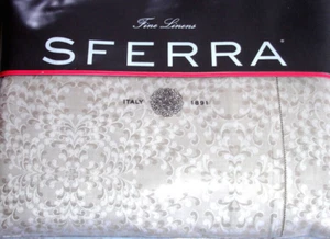 Funda nórdica Sferra Kennio Queen algodón egipcio italiano satén sable topo nueva - Imagen 1 de 5