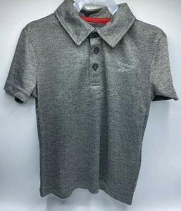 Boys Size 4 Very Nice Reebok Polo Short Sleeve Shirt Grey Heather MSRP $28.00 - Picture 1 of 6