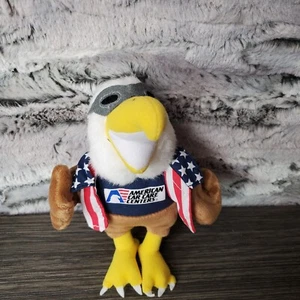 Mascota de peluche American Car Care Centers 7" Bald Eagle Stuffed Bean Tush usada en excelente estado - Imagen 1 de 6