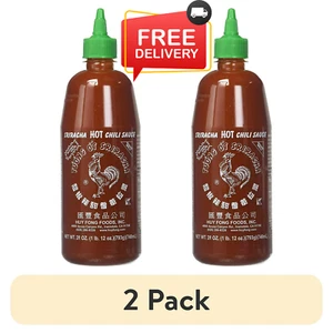 Huy Fong Foods Sriracha Hot Chili Sauce Bottle, Large 28 OZ(2 pack) - Picture 1 of 4
