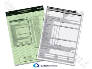 LISTA DE VERIFICACIÓN DE MANTENIMIENTO ALMOHADILLA CERTIFICADO DE SEGURIDAD INGENIERO DE GAS FOLLETO 50 HOJAS - Imagen 1 de 24