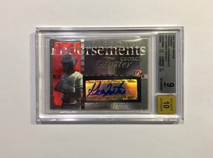 2005 Topps Pristine Legends Personal Endorsements George Foster BGS 9 (Pop 2) !!