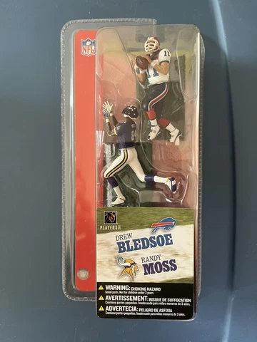 Drew Bledsoe Buffalo Bills Randy Moss Minnesota Vikings McFarlane 2 Pack Figures Cover