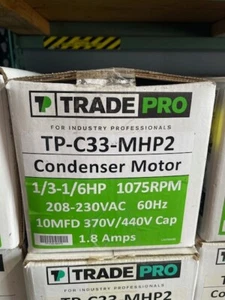 Condenser Fan Motor 1/3 - 1/6 HP, 1075 RPM, , 208-230 V, 60 HZ, 1.8 Amps - Imagen 1 de 1