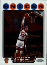 Patrick Ewing New York Knicks 2008-09 Topps Chrome Basketball Card #179