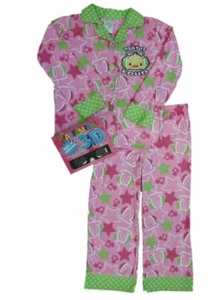 Girl Steve Pink Girl Pajamas PJs Play It Loud Pajama 2 Piece Sleep Set XS (4-5) - Picture 1 of 1