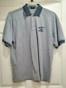 Mr. Kangaroo Australia Men's XL Sydney Polo Shirt Gray with Matching Trim - Picture 1 of 8