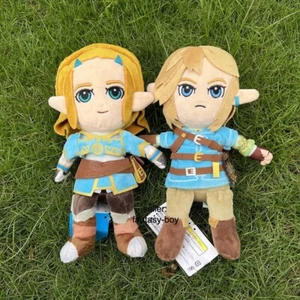 2Pcs The Legend of Zelda Princess With Link Plush Cute Cartoon Stuffed Toys Doll - Picture 1 of 13