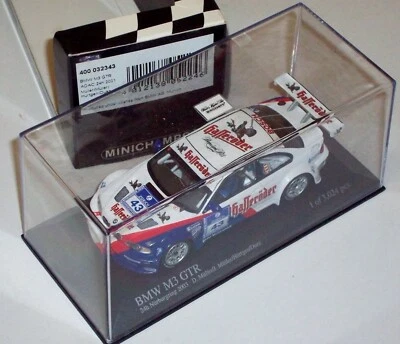 MINICHAMPS 1/43 400032343 BMW M3 GTR #43 24h Nürburgring 2003 Müller/HürtgenDuez - Immagine 1 di 4