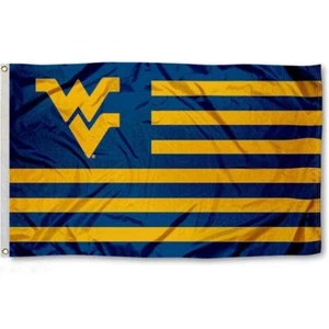WEST VIRGINIA MOUNTAINEERS 3'X5' FLAG BANNER *FULL COLOR ON BOTH SIDES OF FLAG* - Picture 1 of 4