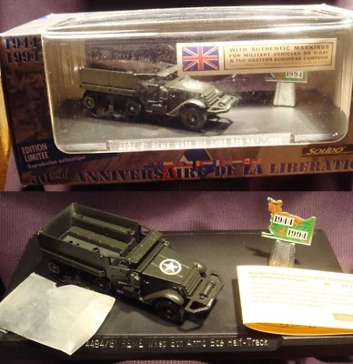 Solido 1:50 M3 Half-Track REME Wksp 8th Armd Bde 50th Ann 4494-61 Retired. - Image 1 of 3