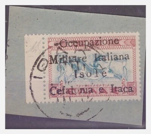 ITACA 1941 - LETTERA O MAIUSCOLA - MITOLOGICA 5 LEPTA USATO - Picture 1 of 1