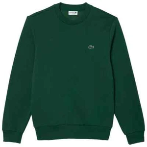 Lacoste Sweatshirt Mens Crew Neck Green Organic Cotton Size XXL SH9608 - Picture 1 of 4