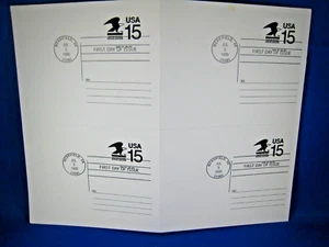 UNITED STATES 1990 - SCOTT #CVUX1 - POSTAL BUDDY POSTAL CARDS FDCs (F15) - Picture 1 of 3
