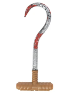 Bloody Meat Hook Plastic Weapon Prop Halloween Fancy Dress Accessory - Picture 1 of 1
