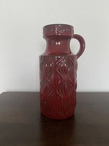 Scheurich Keramik Vase WGP pottery 60 er vintage 70er Retro Design Rot Amsterdam - Bild 1 von 6