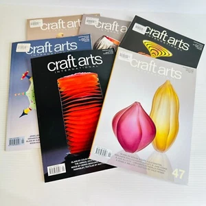 6 x Craft Arts International Magazine Art Glass Sculpture Wood Ceramics - Picture 1 of 12