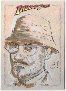 Indiana Jones Topps Heritage Craig Rousseau Henry Jones sketch card