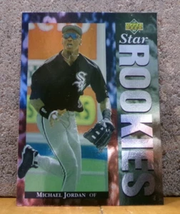 TARJETA DE BÉISBOL GENIAL MICHAEL JORDAN CHICAGO WHITE SOX STAR ROOKIES CUBIERTA SUPERIOR - Imagen 1 de 2