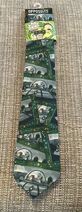 Corbata de Navidad Rick and Morty para hombre ~ opuestos ~ verde - Imagen 1 de 6