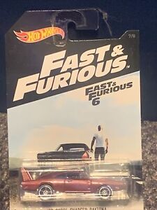 "Fast And Furious 6" Hot Wheels '69 Dodge Charger Daytona burgundy #01/08