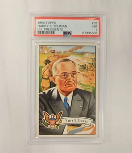 1956 Topps U.S. Presidents Harry S. Truman #35 PSA 7 - Picture 1 of 2