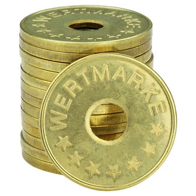 MÜNZER24 IHGE Wertmünze WM22, 22mm Wertmarke, Jeton Straubtec, VE= 100