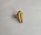 ONE OF A KIND - MEMENTO MORI MOURNING VICTORIAN GOLD PLATED SILVER RING