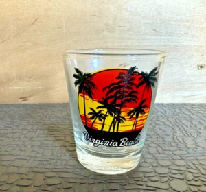 Souvenir Shot Glass "Virginia Beach" Sunset - Picture 1 of 5