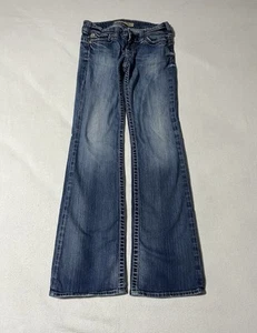 Big Star Jeans Womens 28R (28x32) Blue Denim Sweet Ultra Low Rise Bootcut Flare - Picture 1 of 13