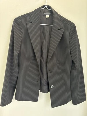 Blazer Mujer Negro/Blanco Pin Rayas, Talla S. Excelente Estado. Para trabajo Foto 1 de 4