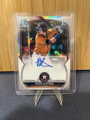 2023 Bowman Chrome Ryan Clifford Auto Refractor /499 #CPA-RC - Image 1 of 2