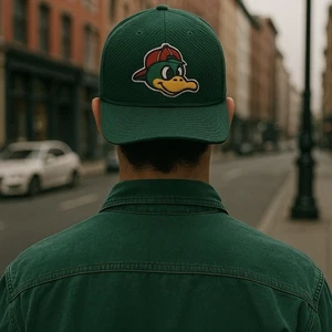 Sombrero Madison Mallards Grande Malla Verde Equipo Firmado Northwoods League Béisbol - Imagen 1 de 10