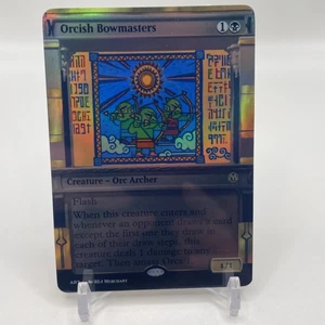 MTG - Orcish Bowmasters - Carta stile FOIL senza bordi per EDH / Playtest - Foto 1 di 2