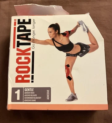 RockTape Sensitive Skin Beige Tape Roll Kinesiology Sports Recovery 2" x 105’ - Image 1 of 4