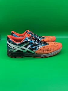 ASICS GEL-NOOSA Mens Running Walking Orange Blue White T530N SZ 10.5 - Picture 1 of 10