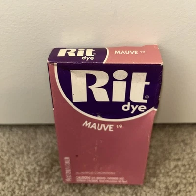 NIB Vintage All Purpose Rit Tint & Dye Hosiery Mauve # 19 Box Packet RETIRED - Image 1 of 4