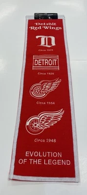 Detroit Red Wings NHL Hockey Winning Streak Embroidered Heritage Banner - Image 1 of 4