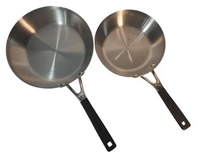 KitchenAid Set Padella 2 Pezzi Induzione Acciaio Inox, Finitura Spazzolata Q21T - Foto 1 di 6