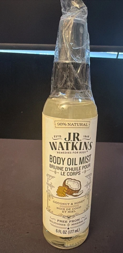 Vaporizador de aceite corporal hidratante natural JR Watkins, leche de coco y miel, 6 fl oz Foto 1 de 1