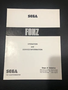 Sega Fonz Operation and Service Manual - Picture 1 of 5